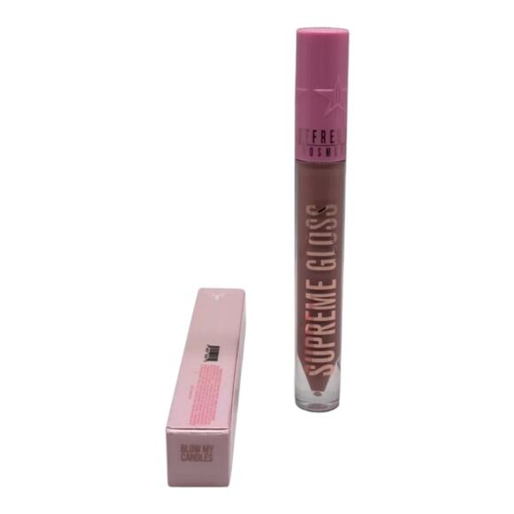 JEFFREE STAR COSMETICS Supreme Gloss Lip Gloss BLOW MY CANDLES Peachy Light Nude - Picture 3 of 13